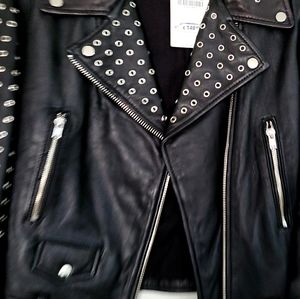 Leathet moto jacket